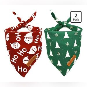 Christmas Dog Bandanas (2 Pack)
